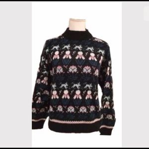 Pierre Cardin Bunny Sweater Cute 80s 90s kawaii